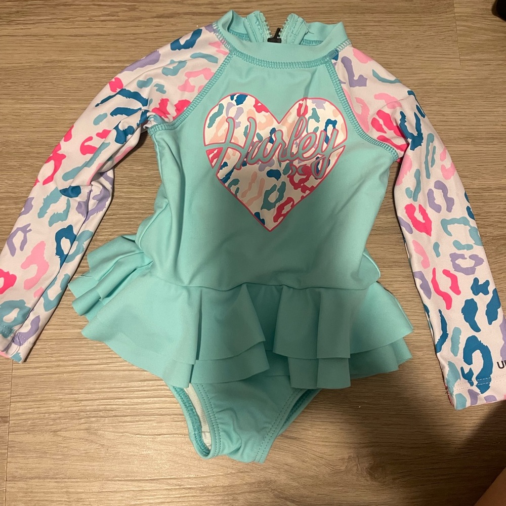 Baby girl Hurley swimsuit. New! Size 18 months